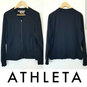 Athleta Black womens full zip XL